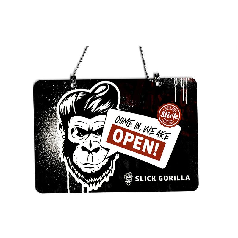 Slick Gorilla Open Sign