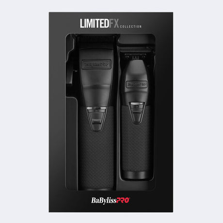 BabylissPro LimitedFX Matte Black Clipper & Trimmer Set