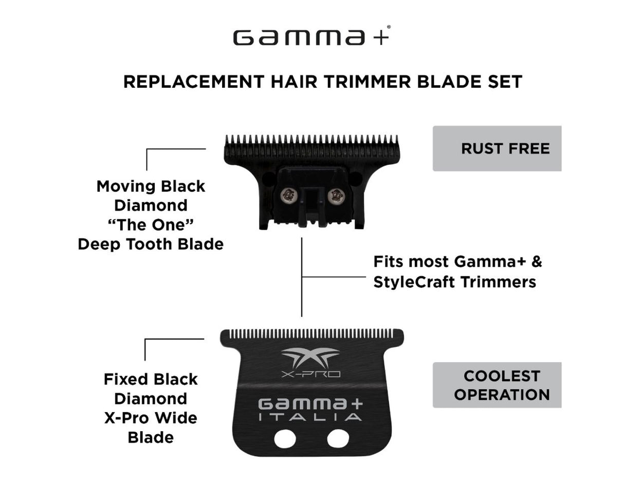 Gamma+ Fixed Black Diamond X-Pro Wide Fixed Blade + The One DLC Cutting Trimmer Blade