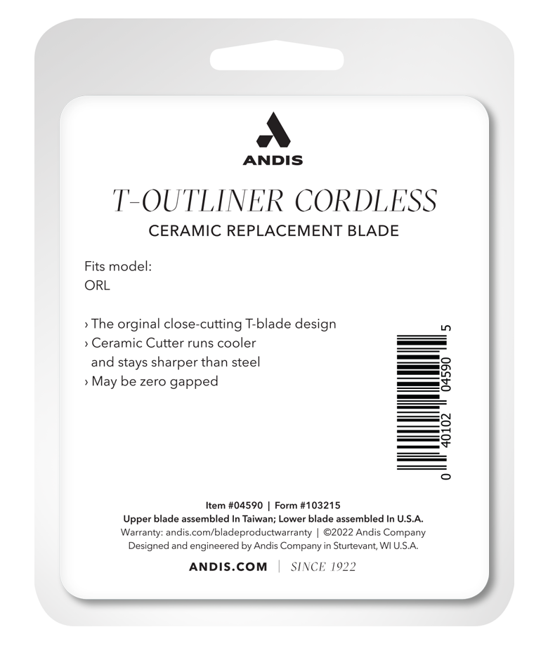 Andis Cordless T-Outliner Li Ceramic Replacement Blade