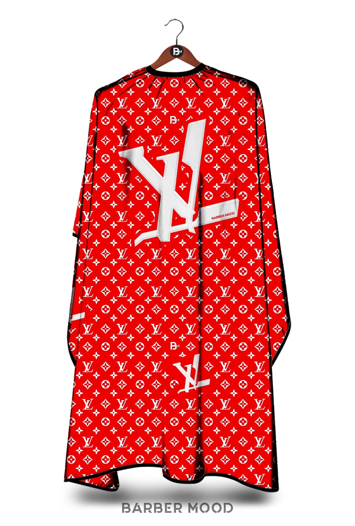 Barber Mood Red LV Cape