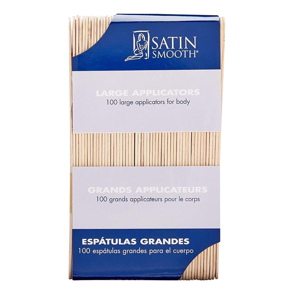 Satin Smooth Large Wood Applicators 100 pk