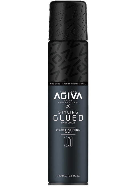 Agiva Hair Styling Spray Glued Black 01 400 mL